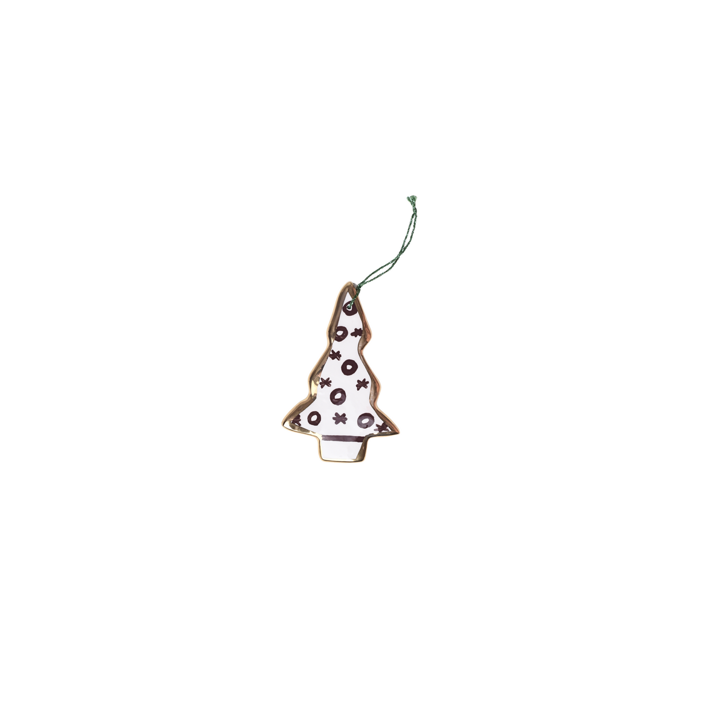 Tree Gold Rim Ornament