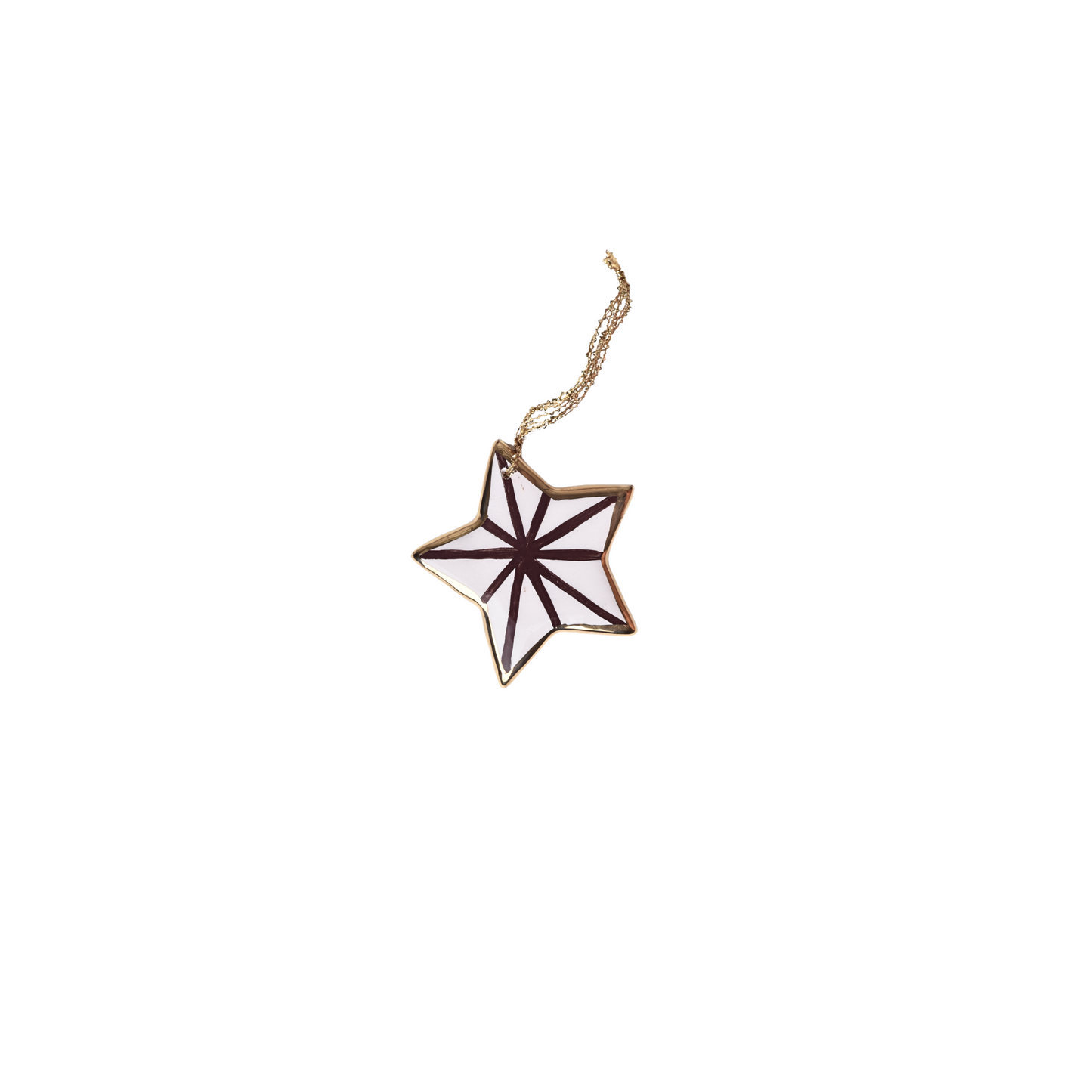 Star Gold Rim Ornament