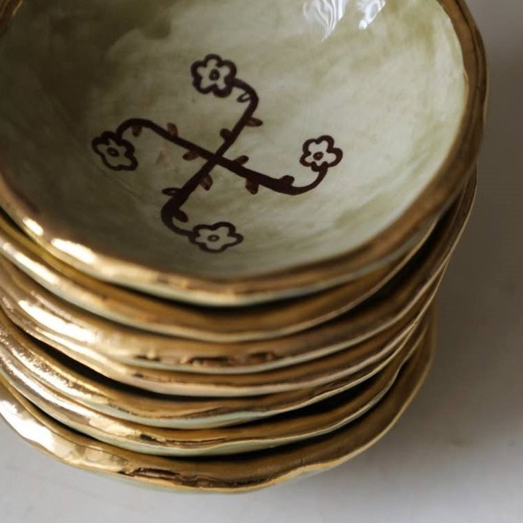 Shiraz Gold Rim Bowl