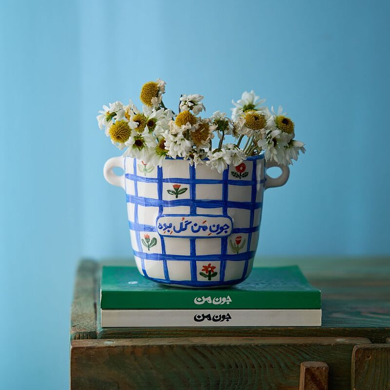 Hand-Painted Ceramic Vase