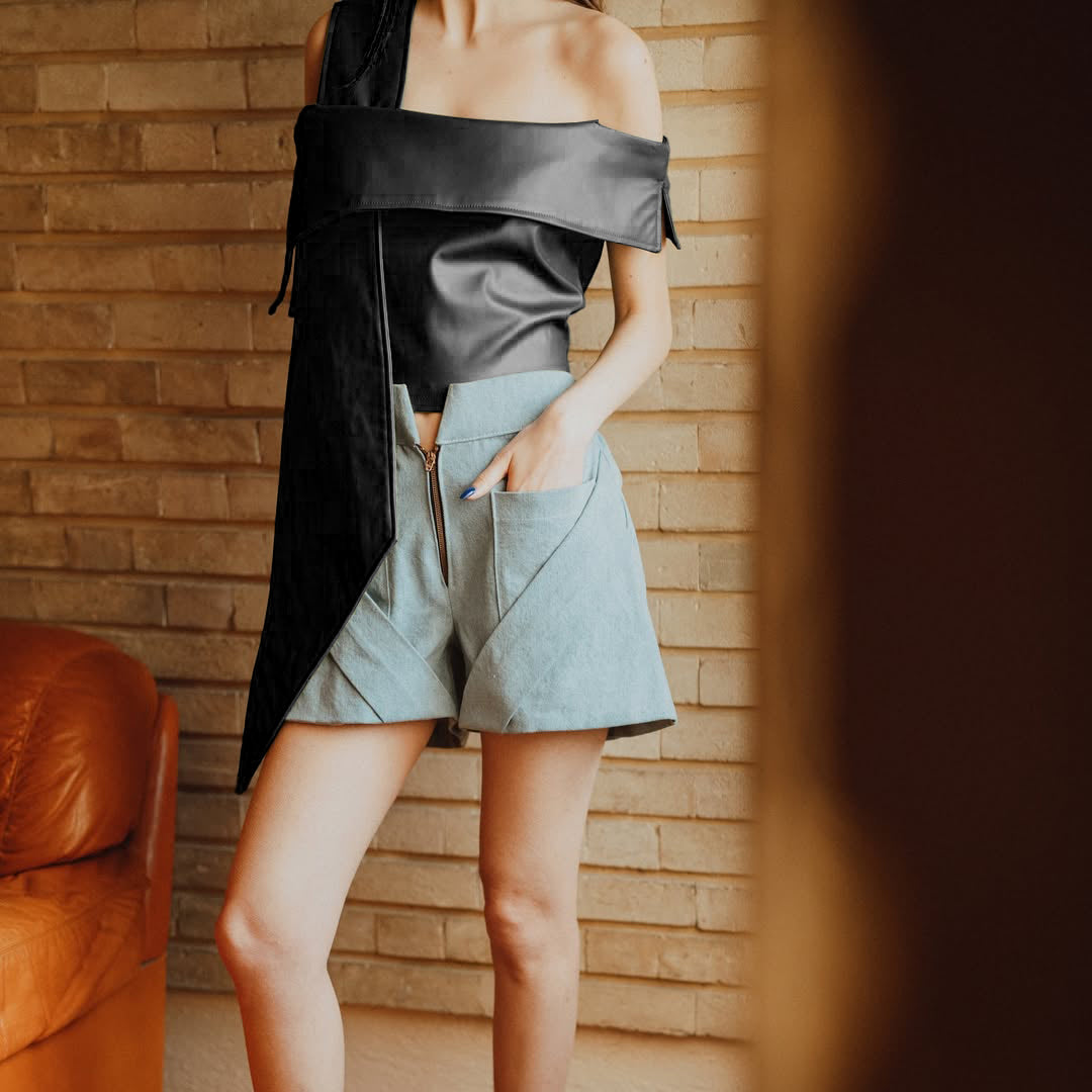 Leather top