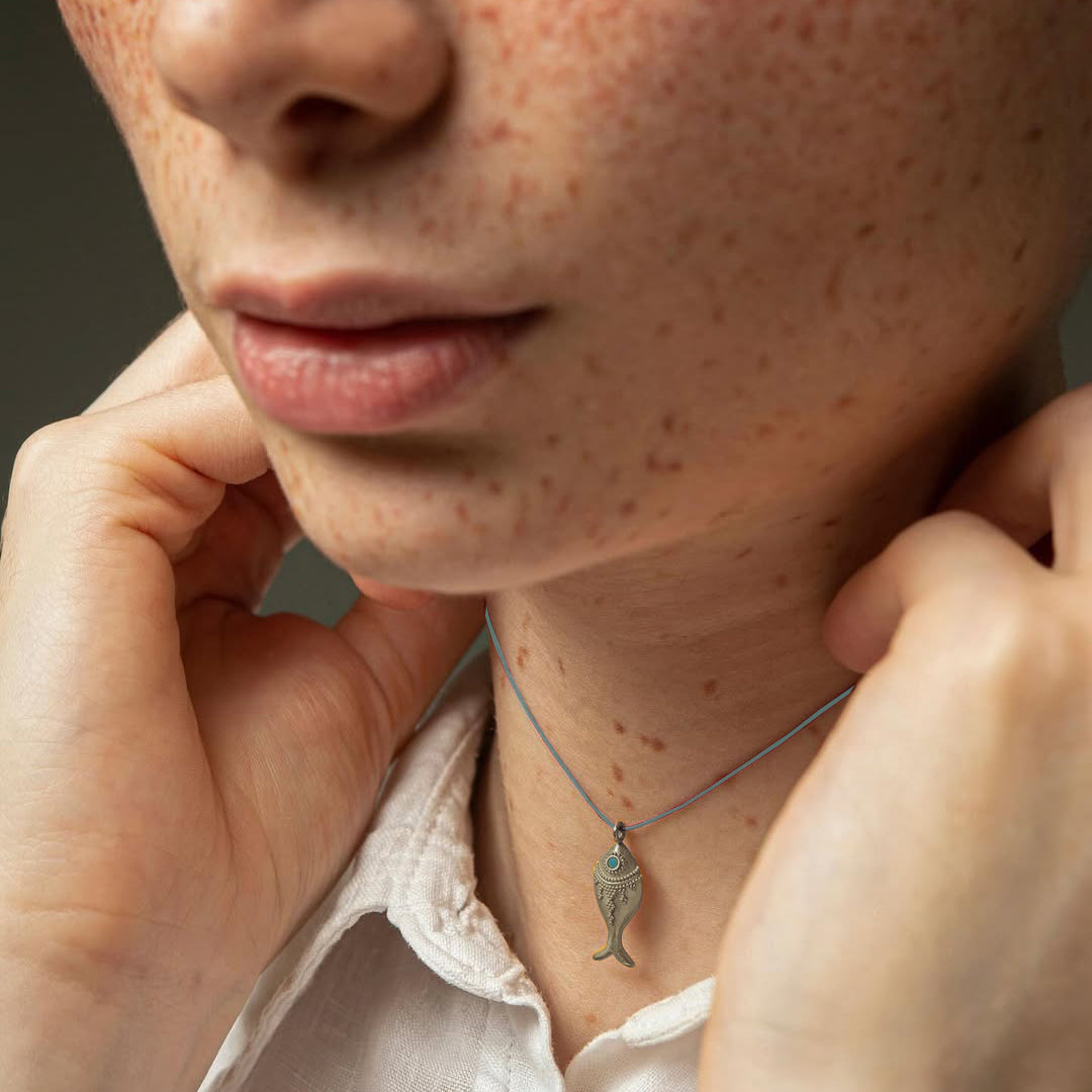 Fish Silver Necklace