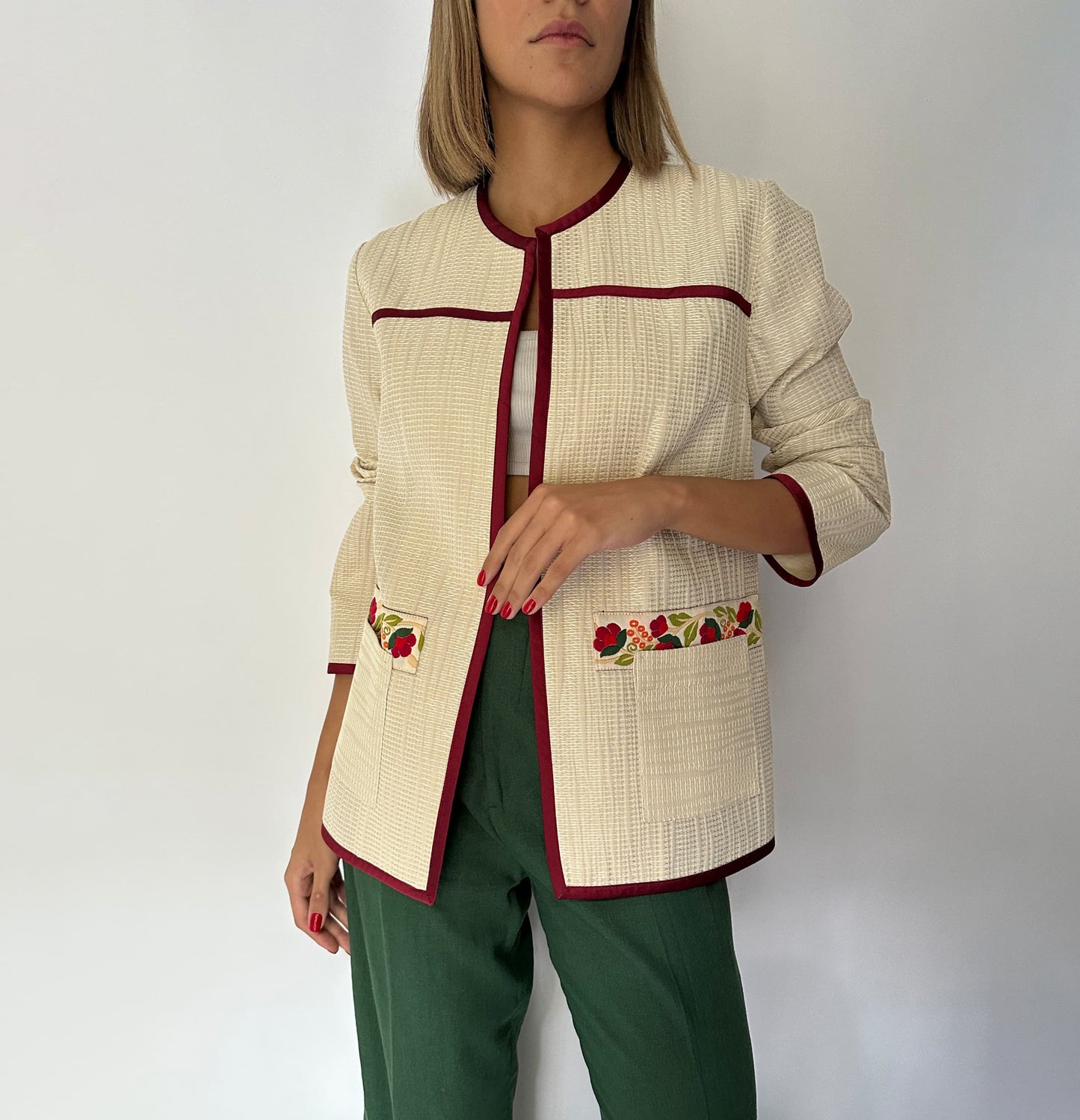 Floral Patchwork Coat