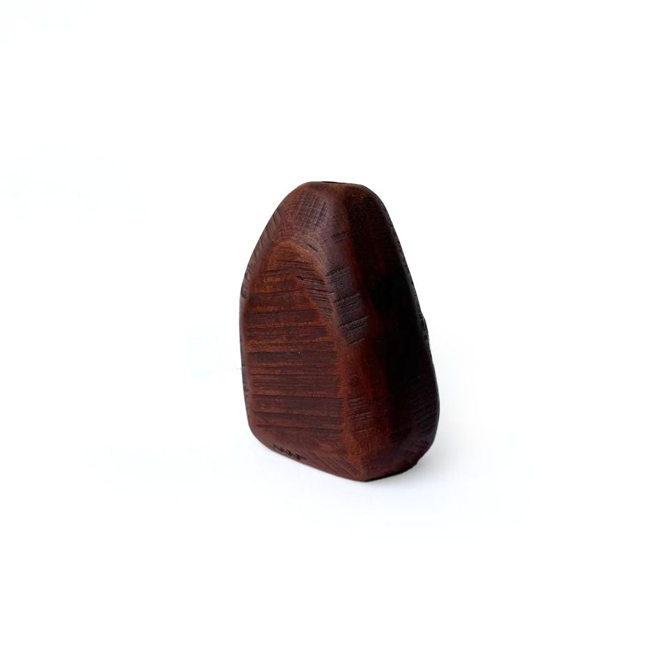 Wooden Vase with Glass Tube