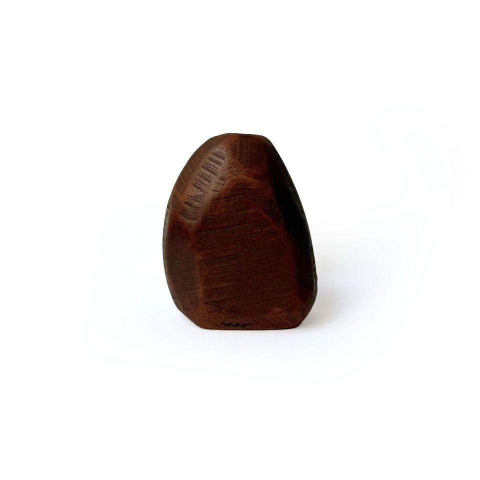Wooden Vase with Glass Tube