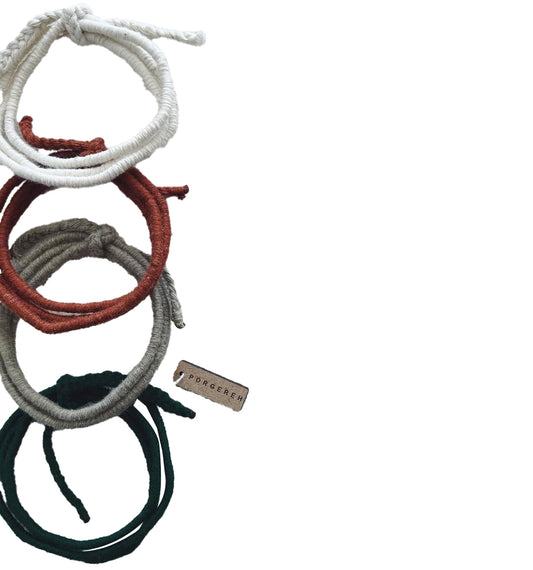 Wool & Cotton Bracelet-Anklet