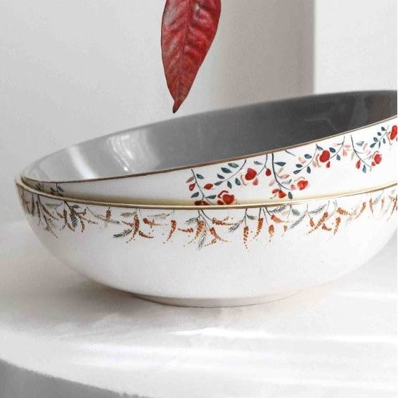 Floral Ceramic Bowl