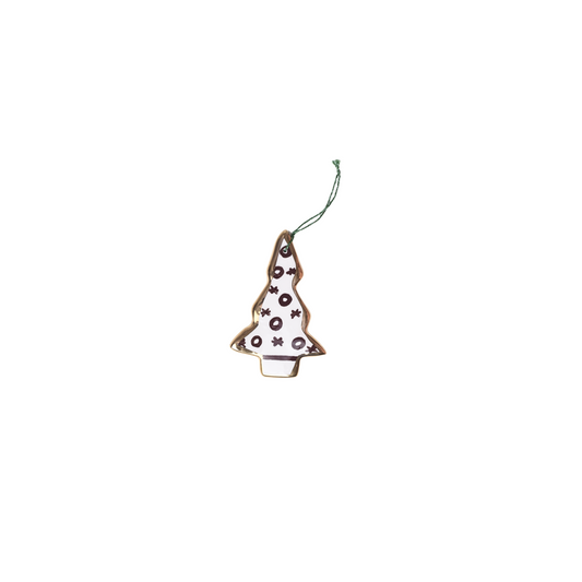 Tree Gold Rim Ornament