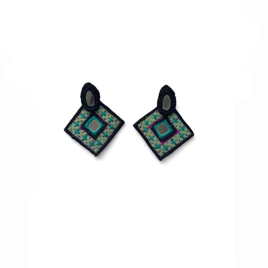 Embroidered Earrings