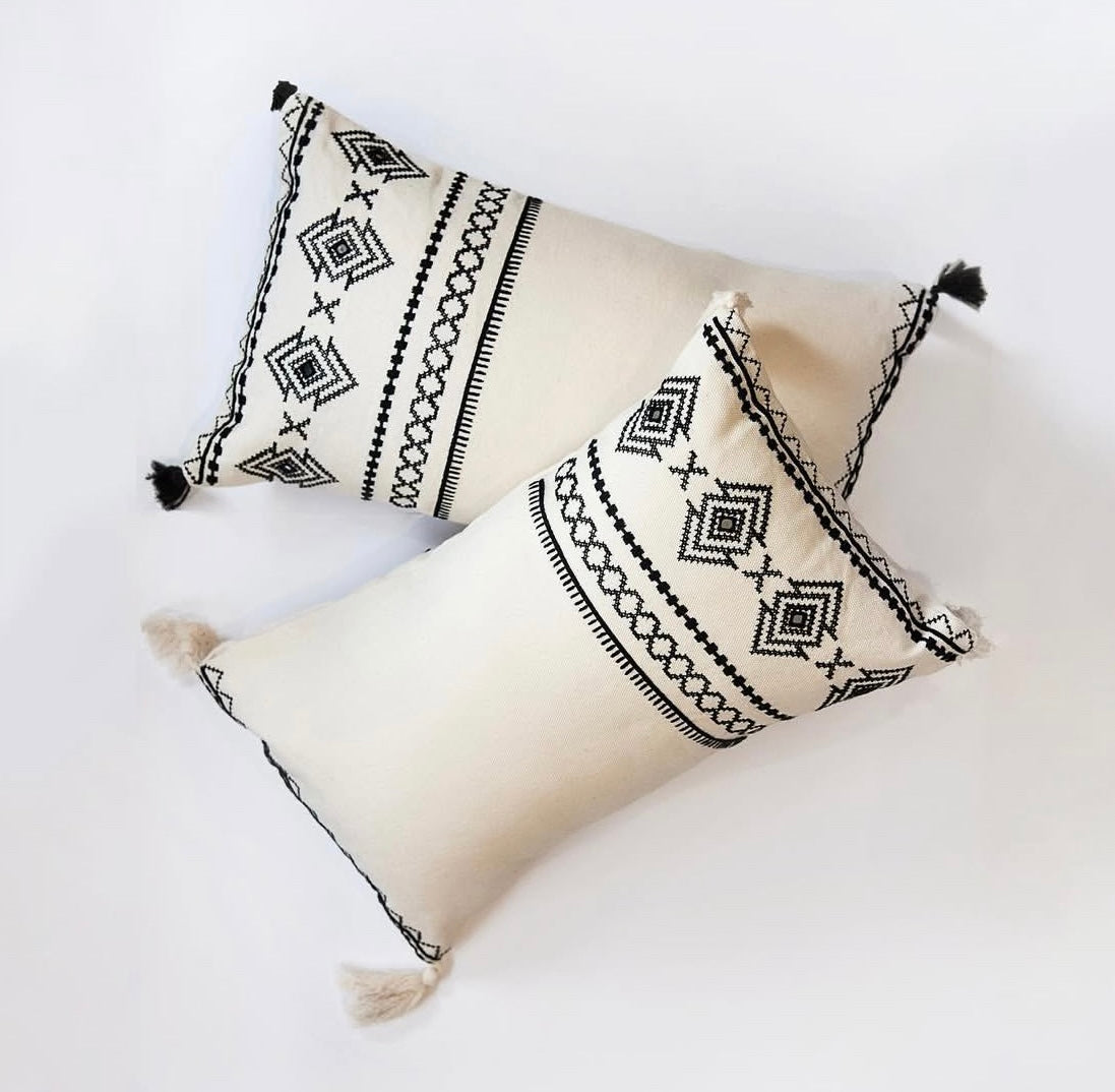 Embroidered cushion | Shane Pattern