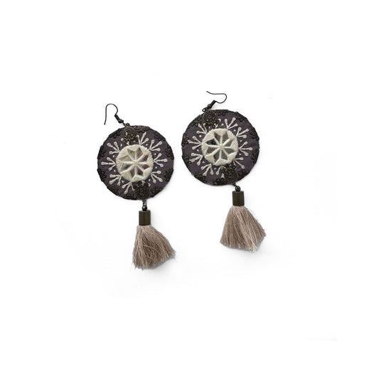 Embroidered Earrings