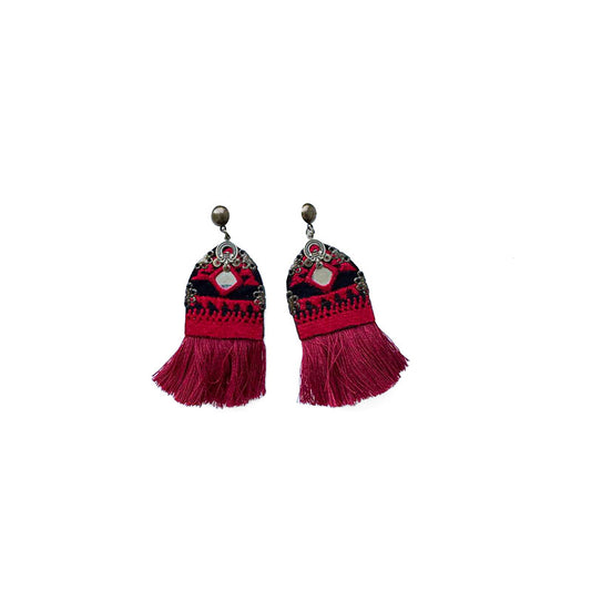 Embroidered Earrings