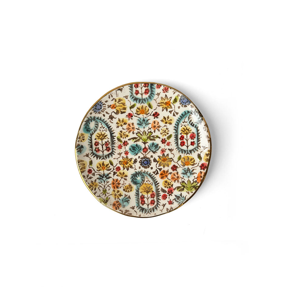 Floral Ceramic Plate