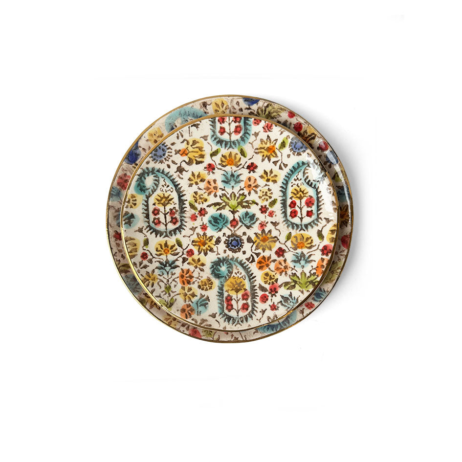 Floral Ceramic Plate