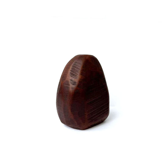 Wooden Vase with Glass Tube